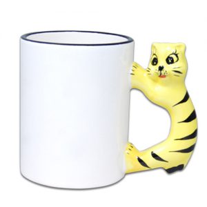 11 oz Cat Handle Mug