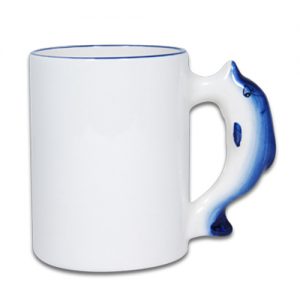 11 oz Dolphin Handle Mug