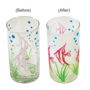 Fish Design Color Changing Cold Glass