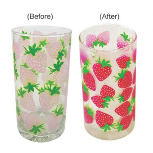 Strawberry Design Color Changing Cold Glass