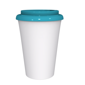 12 oz Travel Mug With Blue Cap